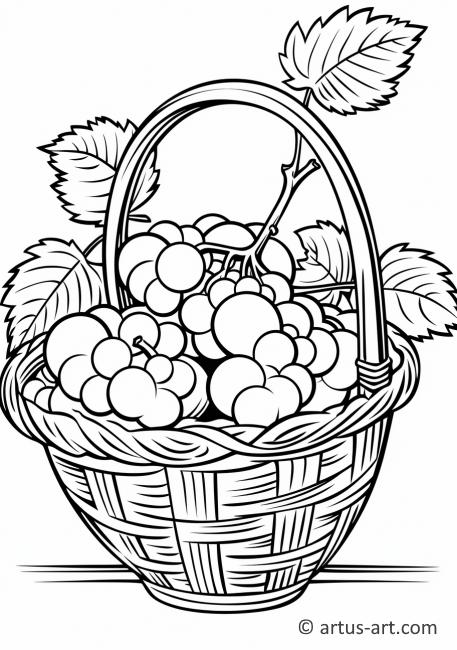 Gooseberry Basket Coloring Page